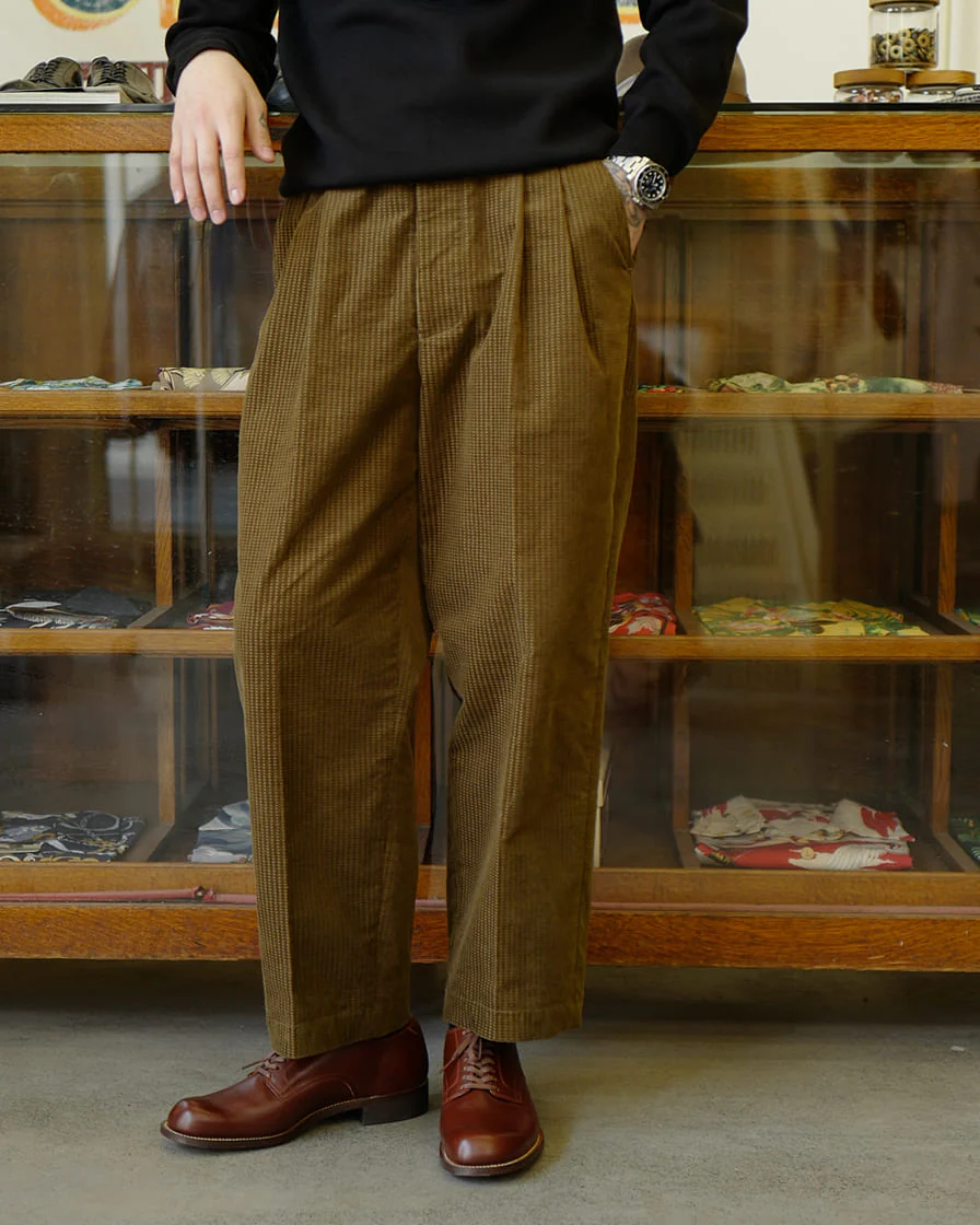 Two Tack Trousers Jacquad Corduroy - Image 3
