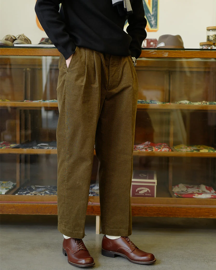Two Tack Trousers Jacquad Corduroy - Image 5