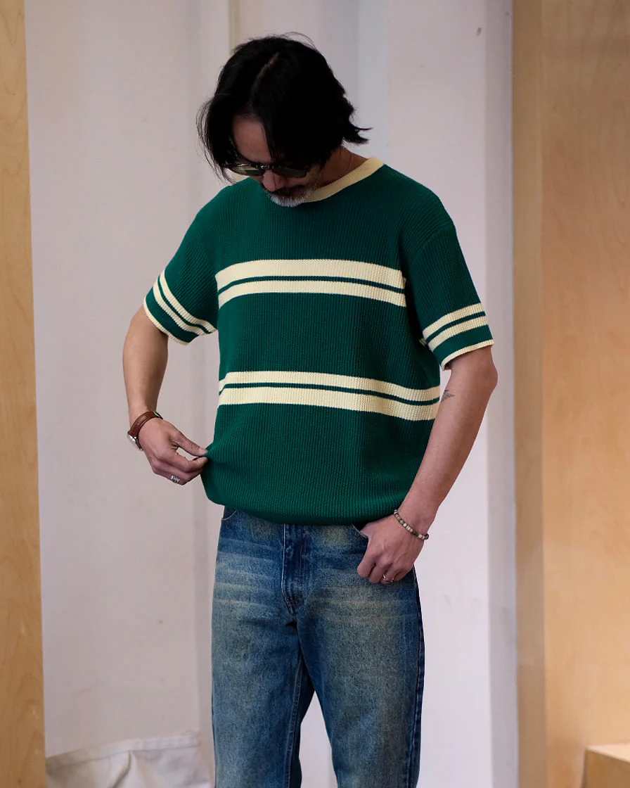 Two Tone Knitted Tee - Image 3
