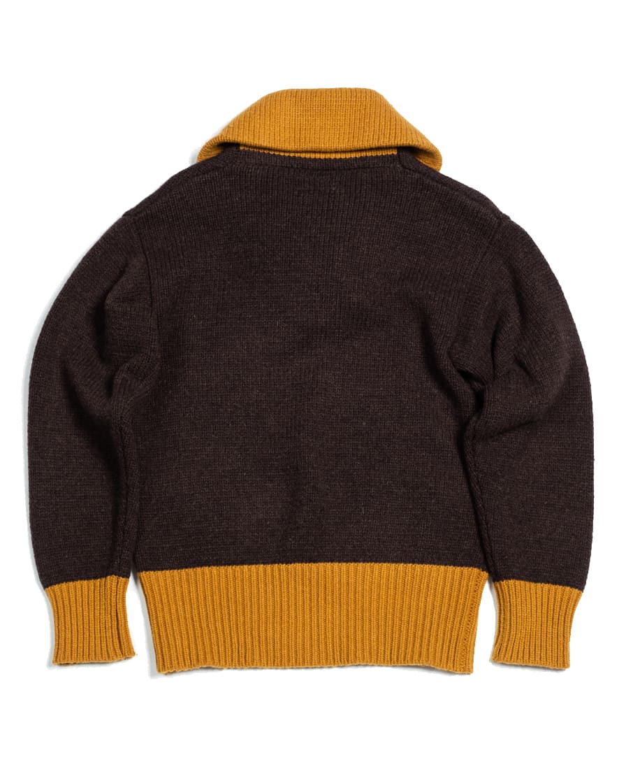 Two-tone Shawl Collar Jumper - Image 10