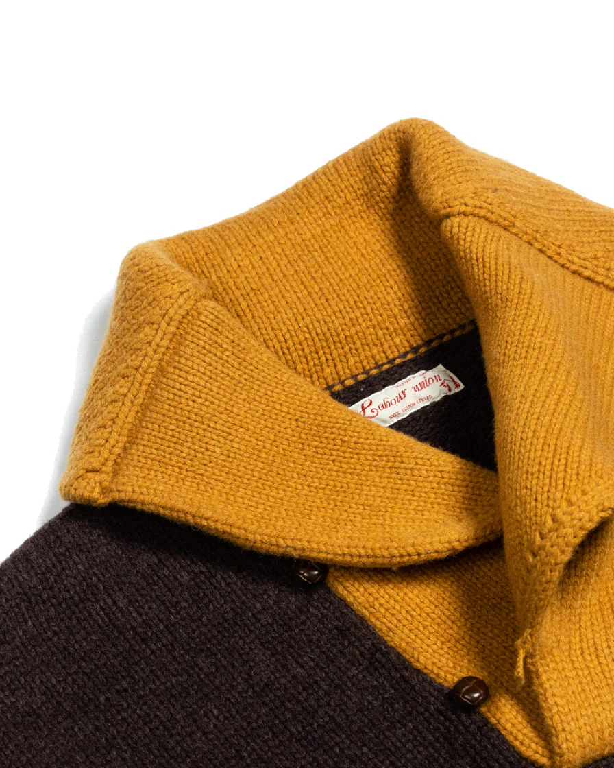 Two-tone Shawl Collar Jumper - Image 6