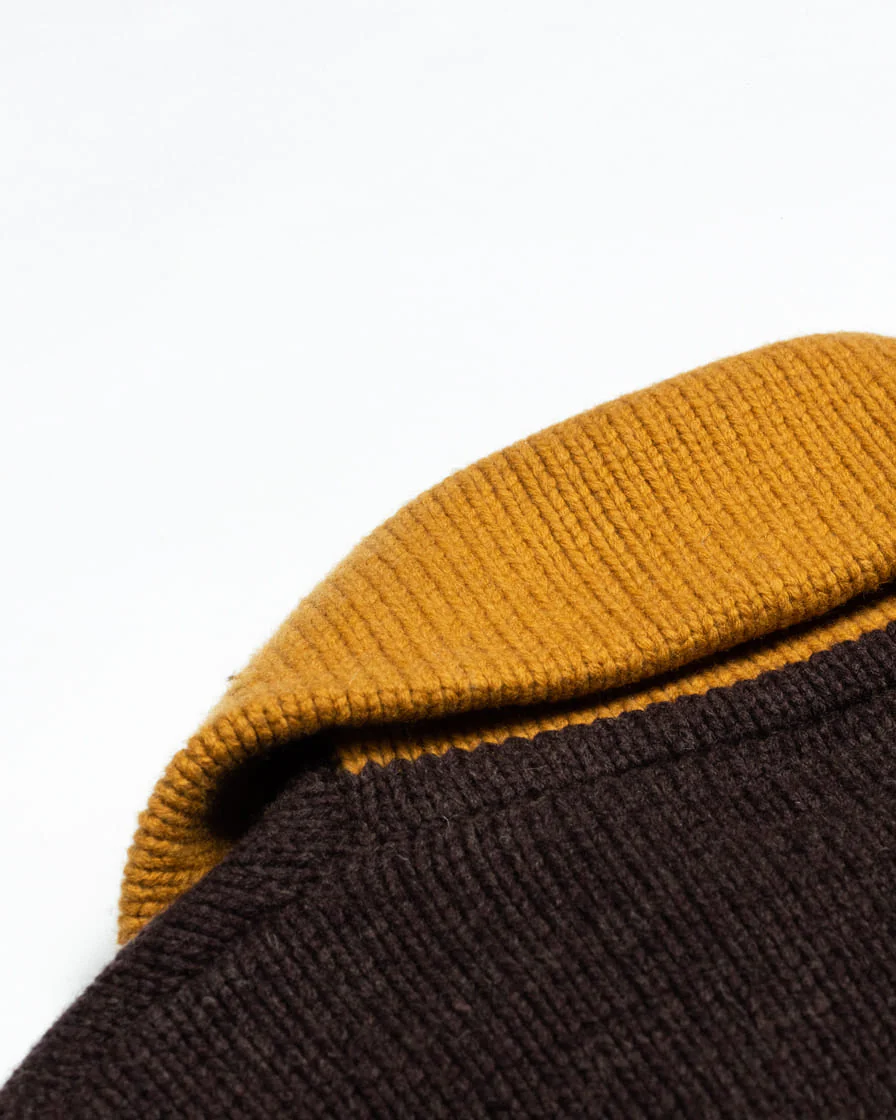 Two-tone Shawl Collar Jumper - Image 7