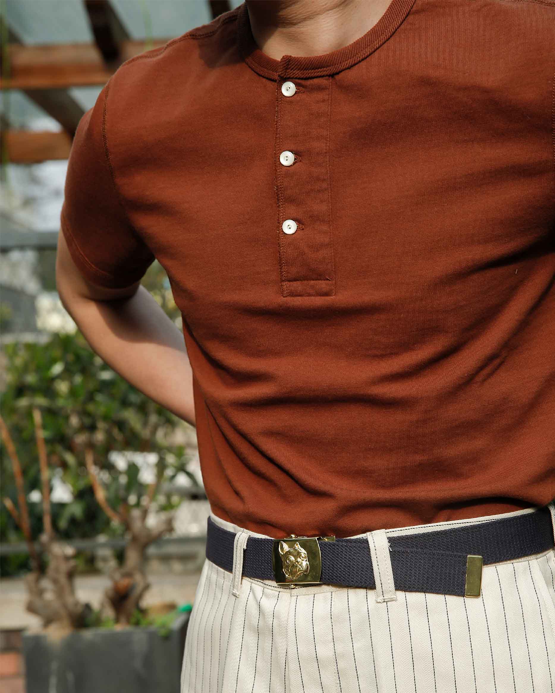 US Solid Color Henley Tee - Image 10