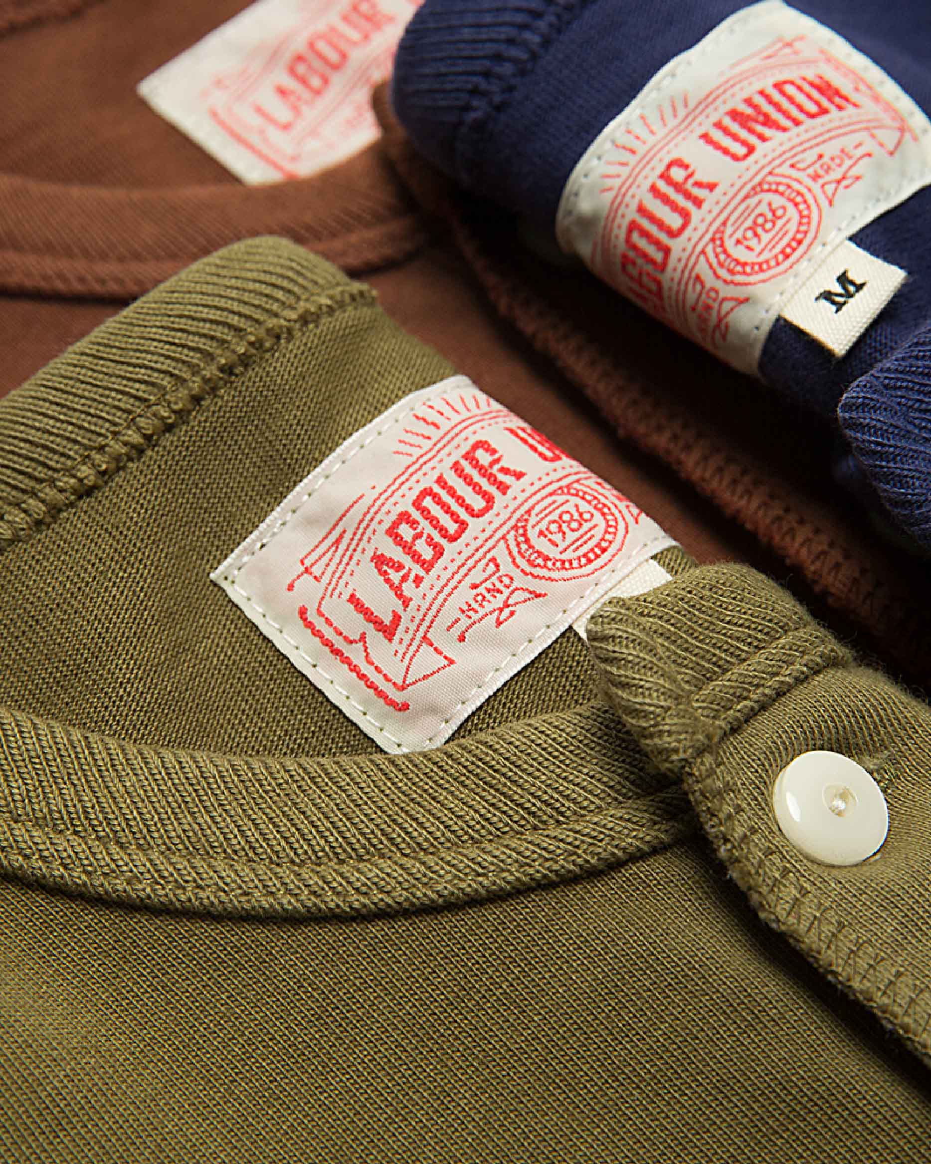 US Solid Color Henley Tee - Image 15