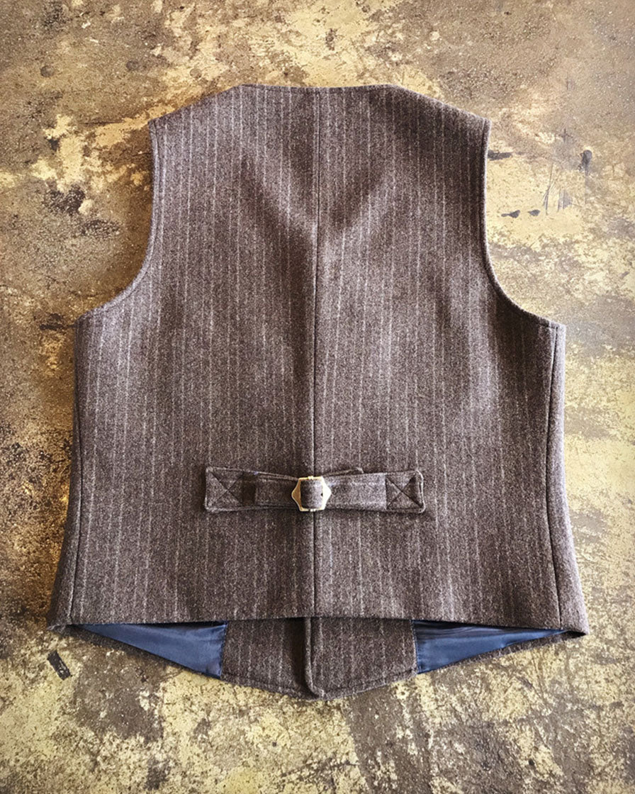 Ambassador Three-Pieces-Suit Waistcoat-Brown - Image 3