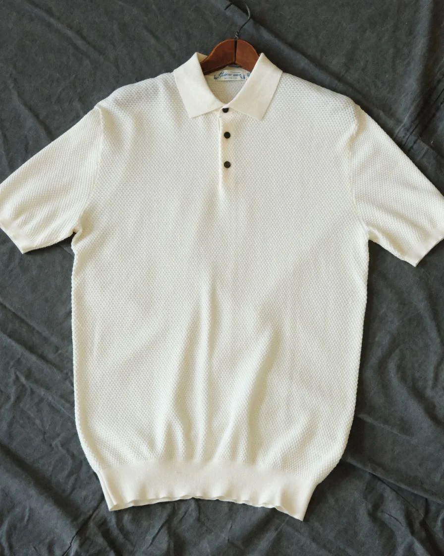 Waffle Pattern Polo Shirt - Image 7