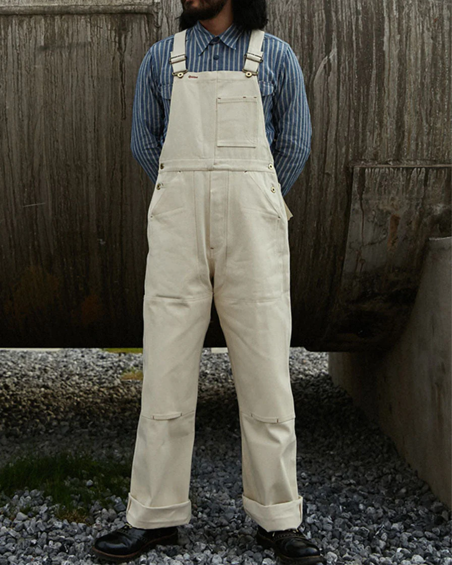 Double Front Cotton Duck Dungarees - Image 3