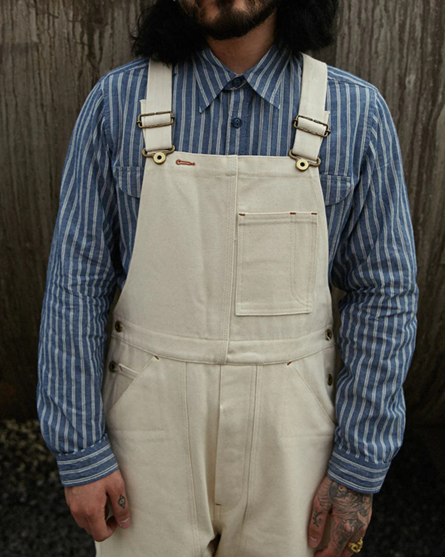 Double Front Cotton Duck Dungarees - Image 4