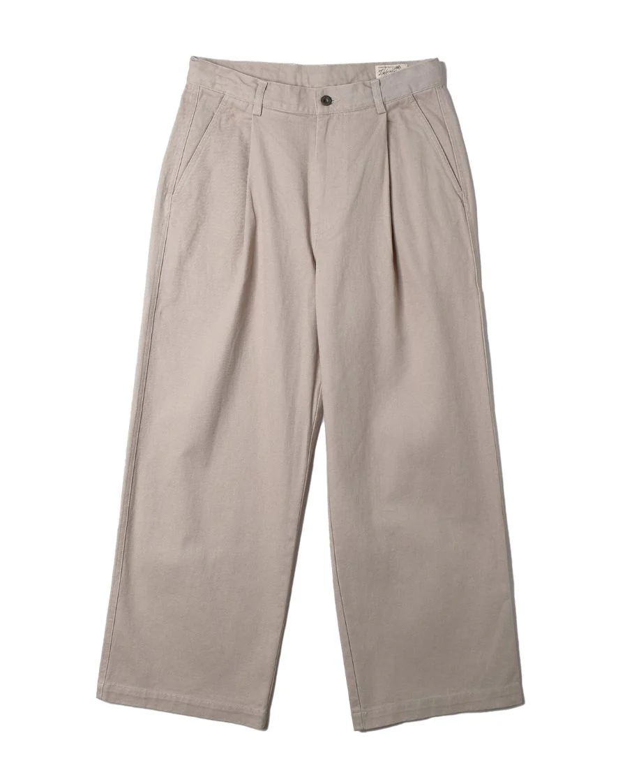 Wide-leg Pleated Twill Trouser - Image 5