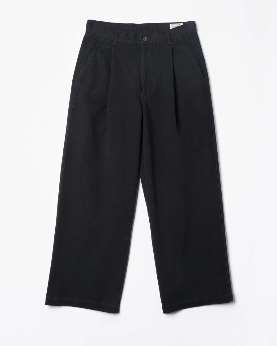 Wide-leg Pleated Twill Trouser - Image 9