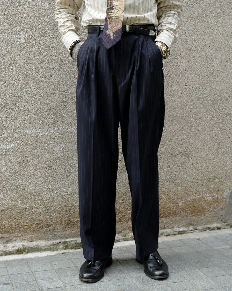 Wide Stripe Trousers - Image 3