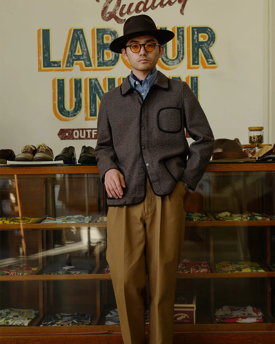 Wool Blend Three Pockets Chore Jacket - Image 2