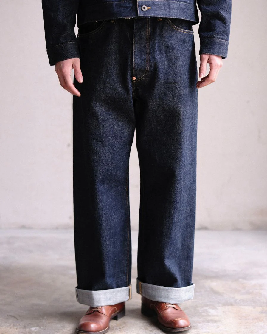 'Work Blue' - Straight-leg Selvedge Raw Denim Jeans - Image 2