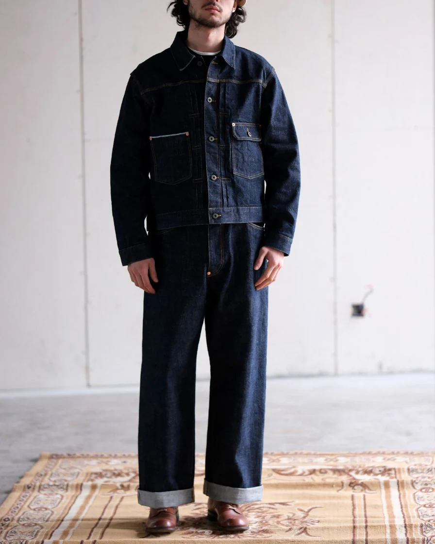 'Work Blue' - Straight-leg Selvedge Raw Denim Jeans - Image 3