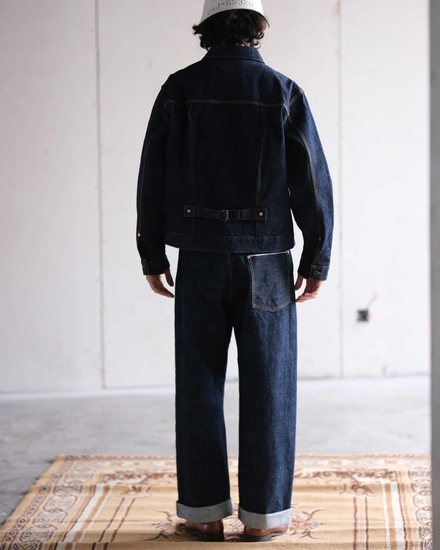 'Work Blue' - Straight-leg Selvedge Raw Denim Jeans - Image 4