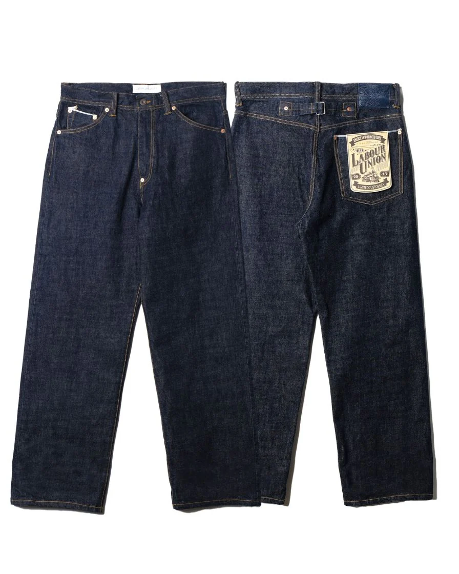 'Work Blue' - Straight-leg Selvedge Raw Denim Jeans - Image 5