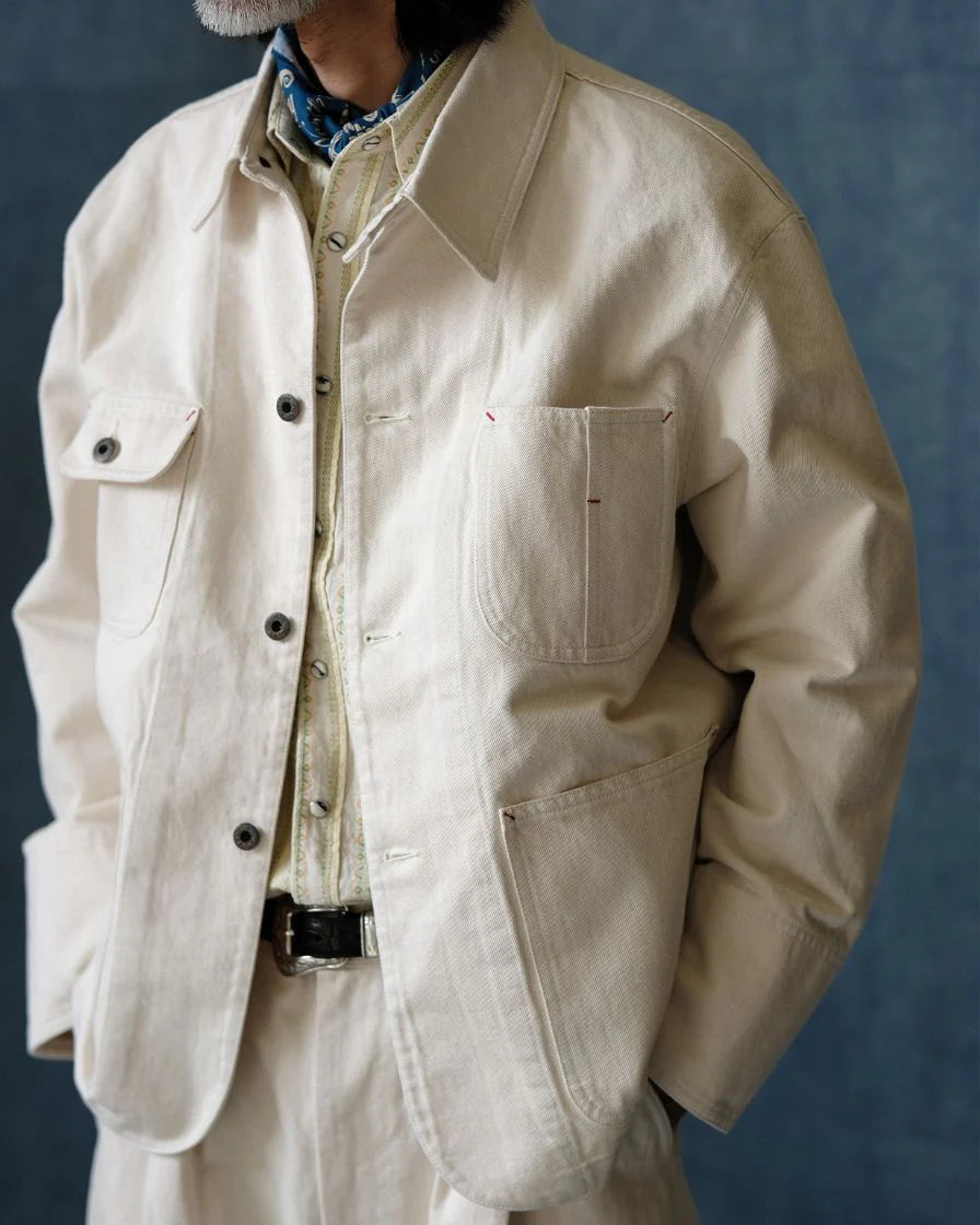 French Chore Denim Jacket - 'Work Blues' - Image 9