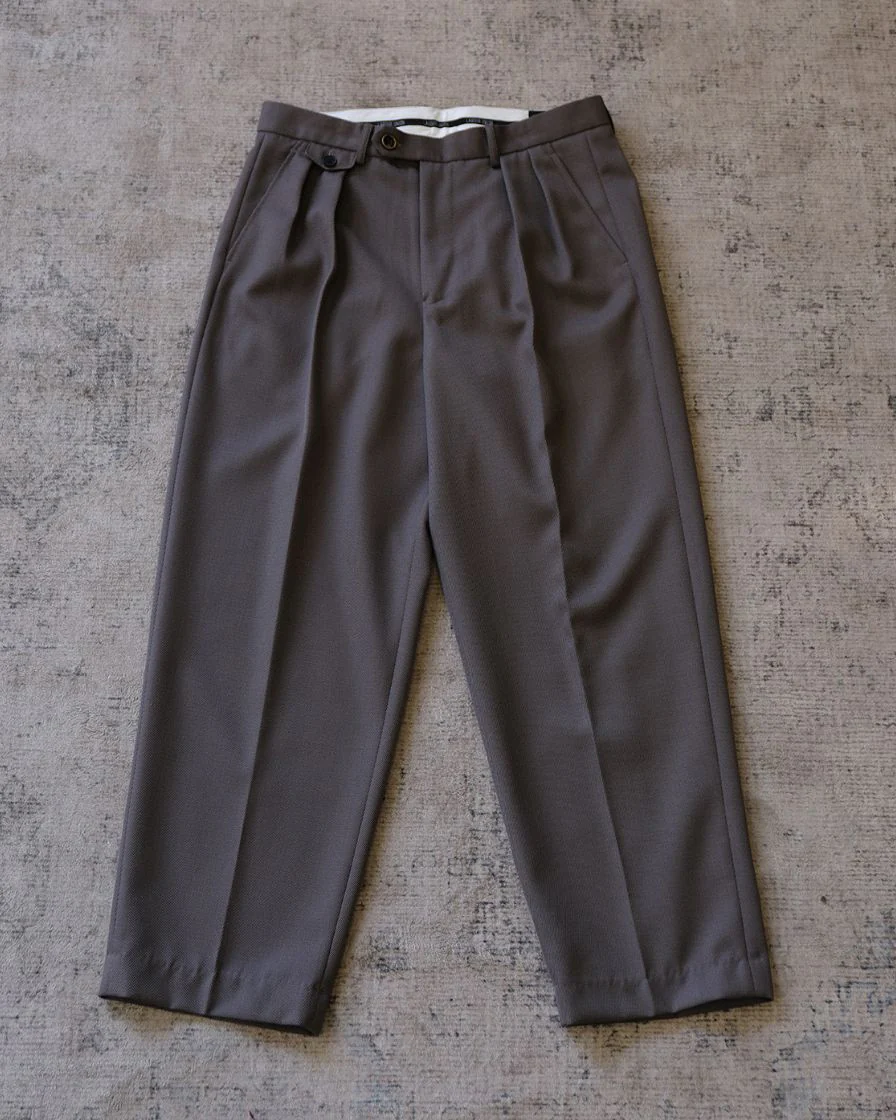worsted wool blend pleated trousers - Image 10