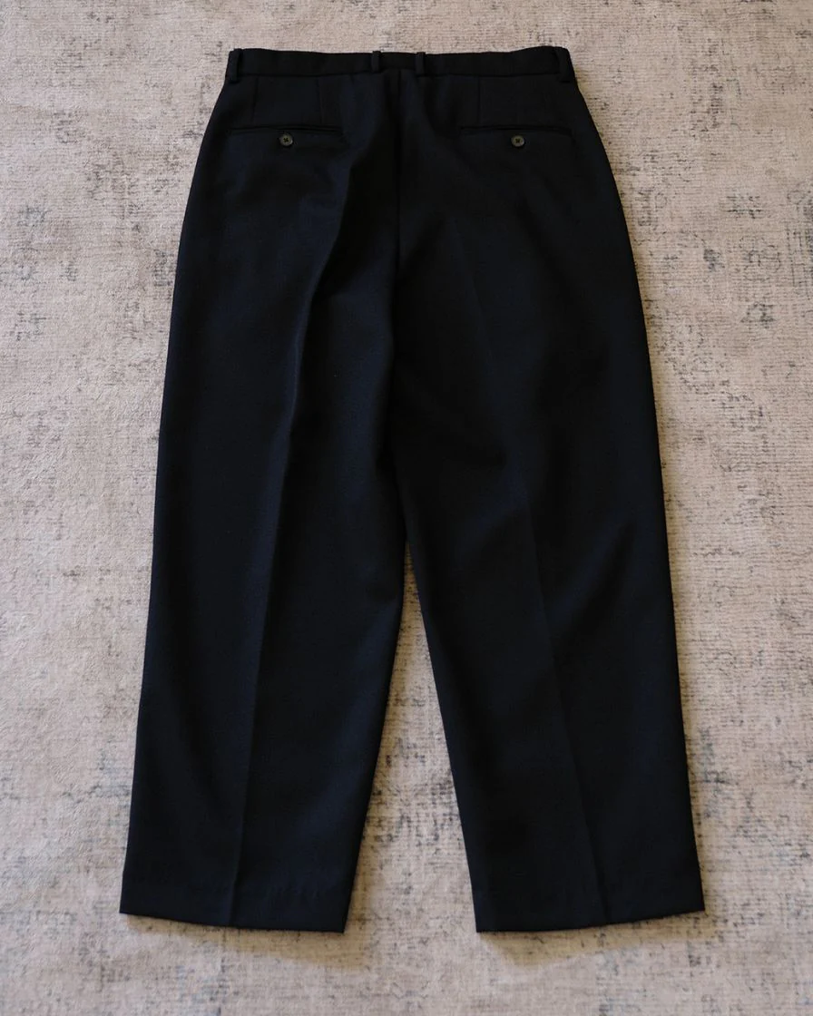 worsted wool blend pleated trousers - Image 12