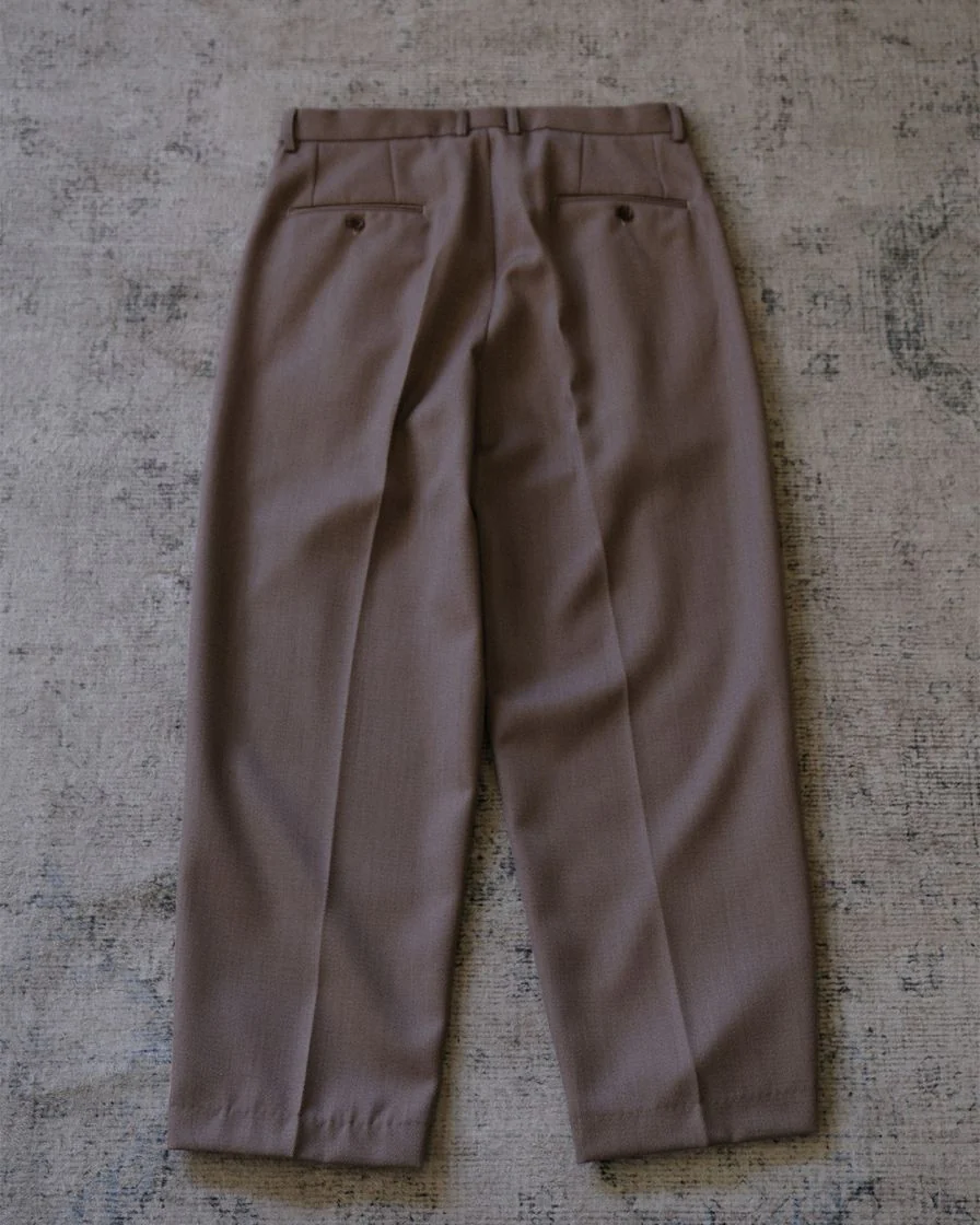 worsted wool blend pleated trousers - Image 14